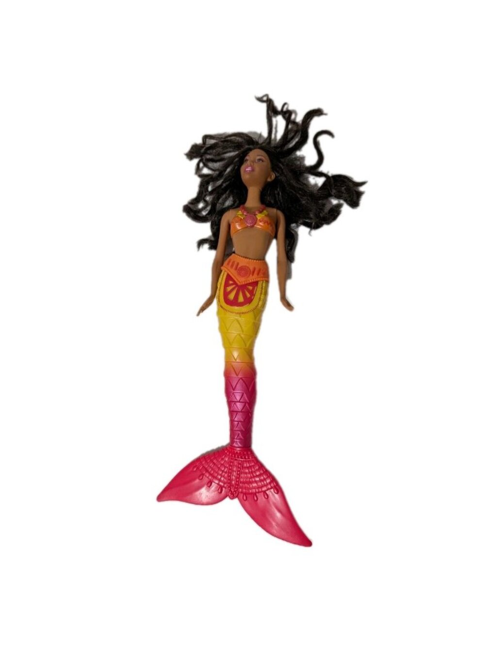 Barbie Mermaid Tale 2 Nikki African American Orange Yellow Pink Fin 15"